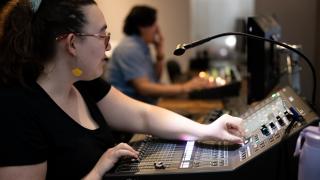 People using equipment