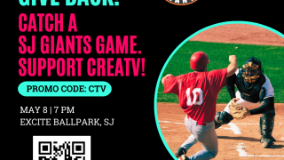 SJ Giants game and support CreaTV